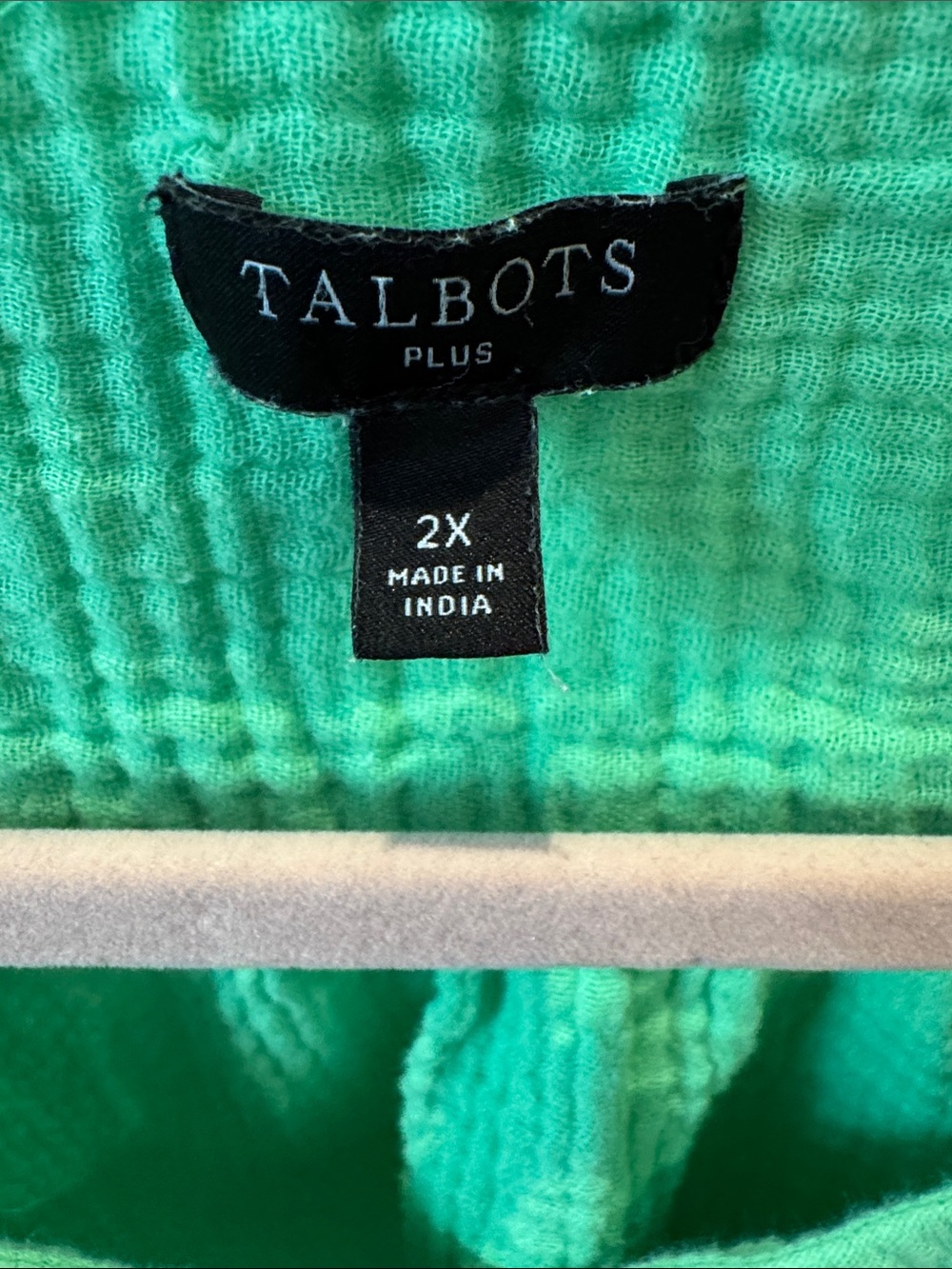 Talbots Spring Green Button-Front Women’s Blouse - Picture 2 of 4